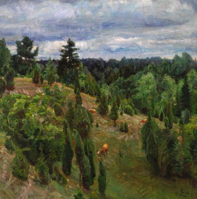 Green Landscape by August Eiebakke